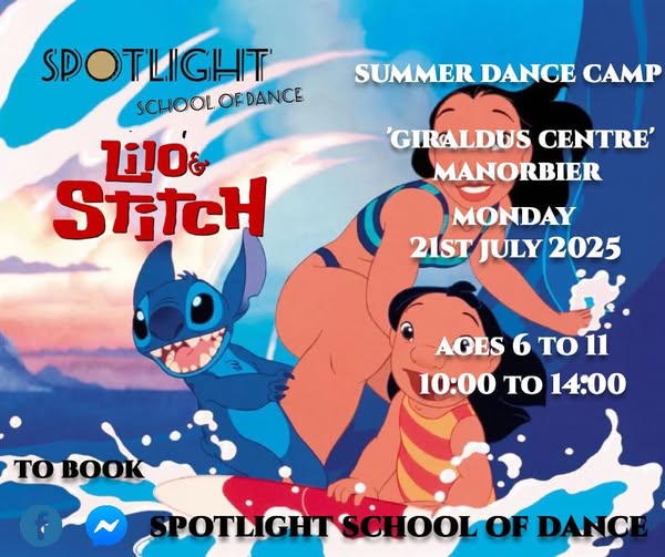 Lilo & Stitch Dance Camp at Giraldus Centre Manorbier