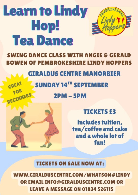 Lindy Hop Tea Dance at Giraldus Centre Manorbier