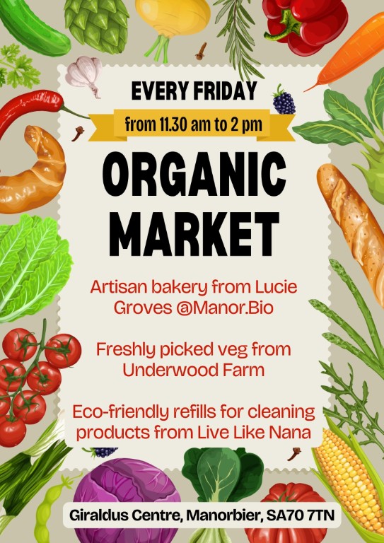Organic Market at Giraldus Centre Manorbier