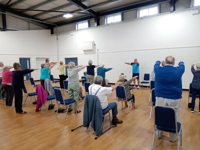 Iân Morris Gentle Gym exercise class instructor at Giraldus Centre Manorbier