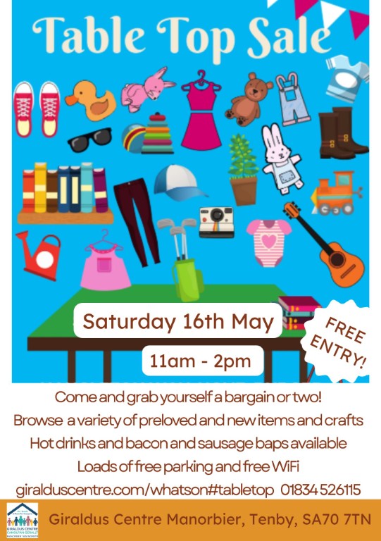 Table Top Sale at Giraldus Centre Manorbier
