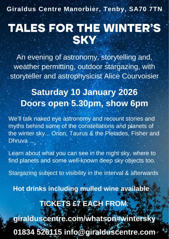 Tales for the Winter's Sky at Giraldus Centre Manorbier